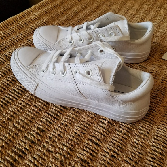 Converse Shoes - Converse White Leather Shoes